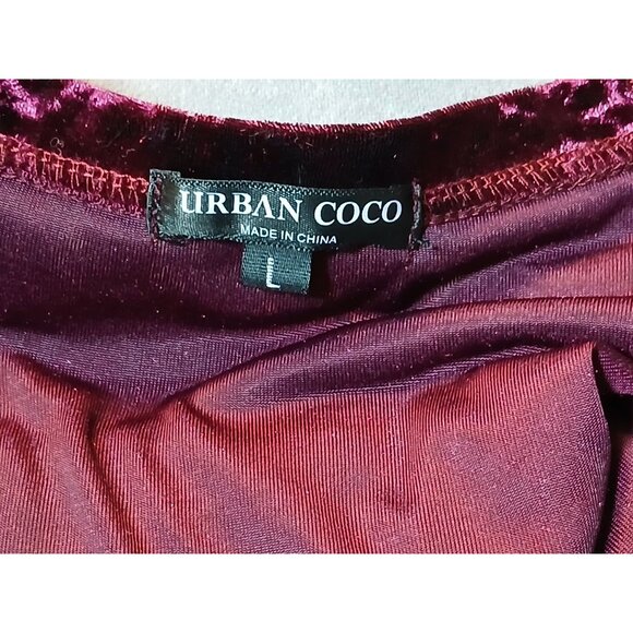 Y2K 2000s Crushed Velvet Top Raglan Sleeve Whimsygoth Grunge Womens Large Blouse - Picture 4 of 7